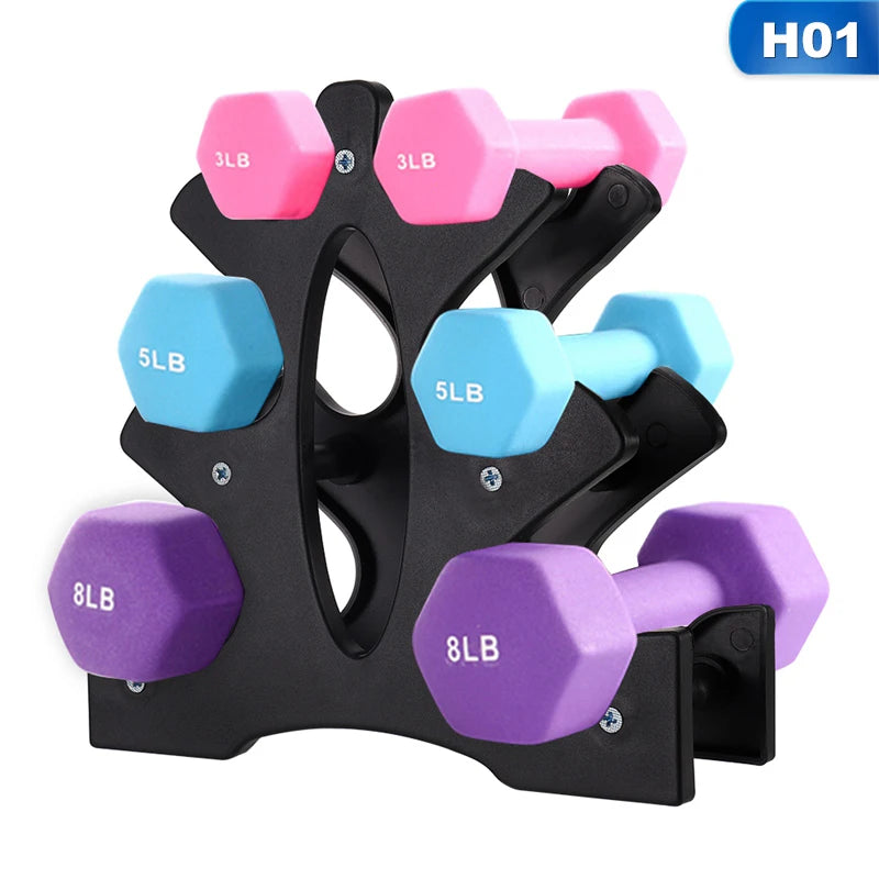 Rack Stand 3 Tier Dumbbells Weights