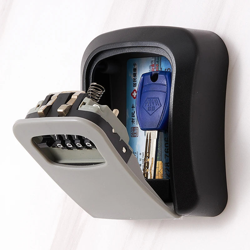 Metal Key Lock Box Outdoor Wall