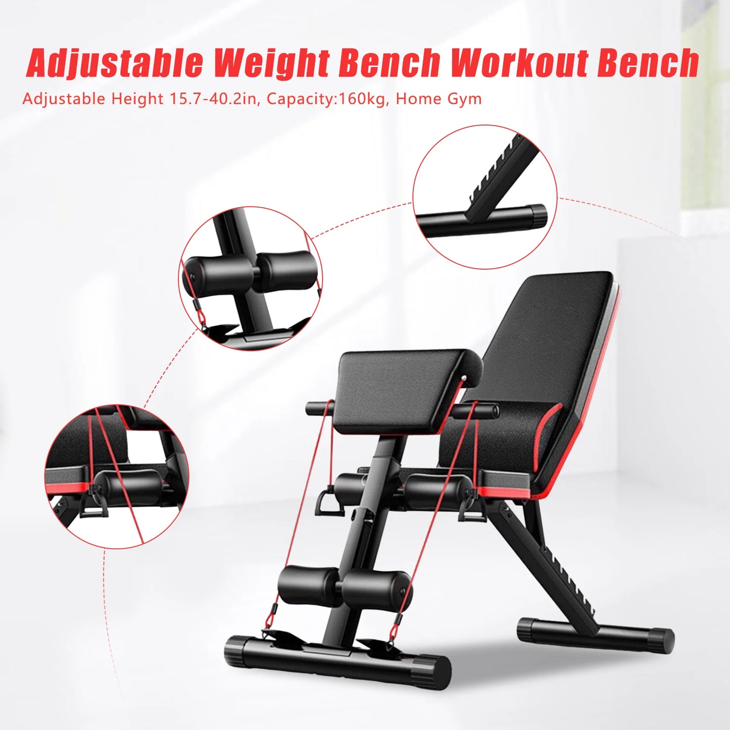 Adjustable Weight Bench Full Body Workout