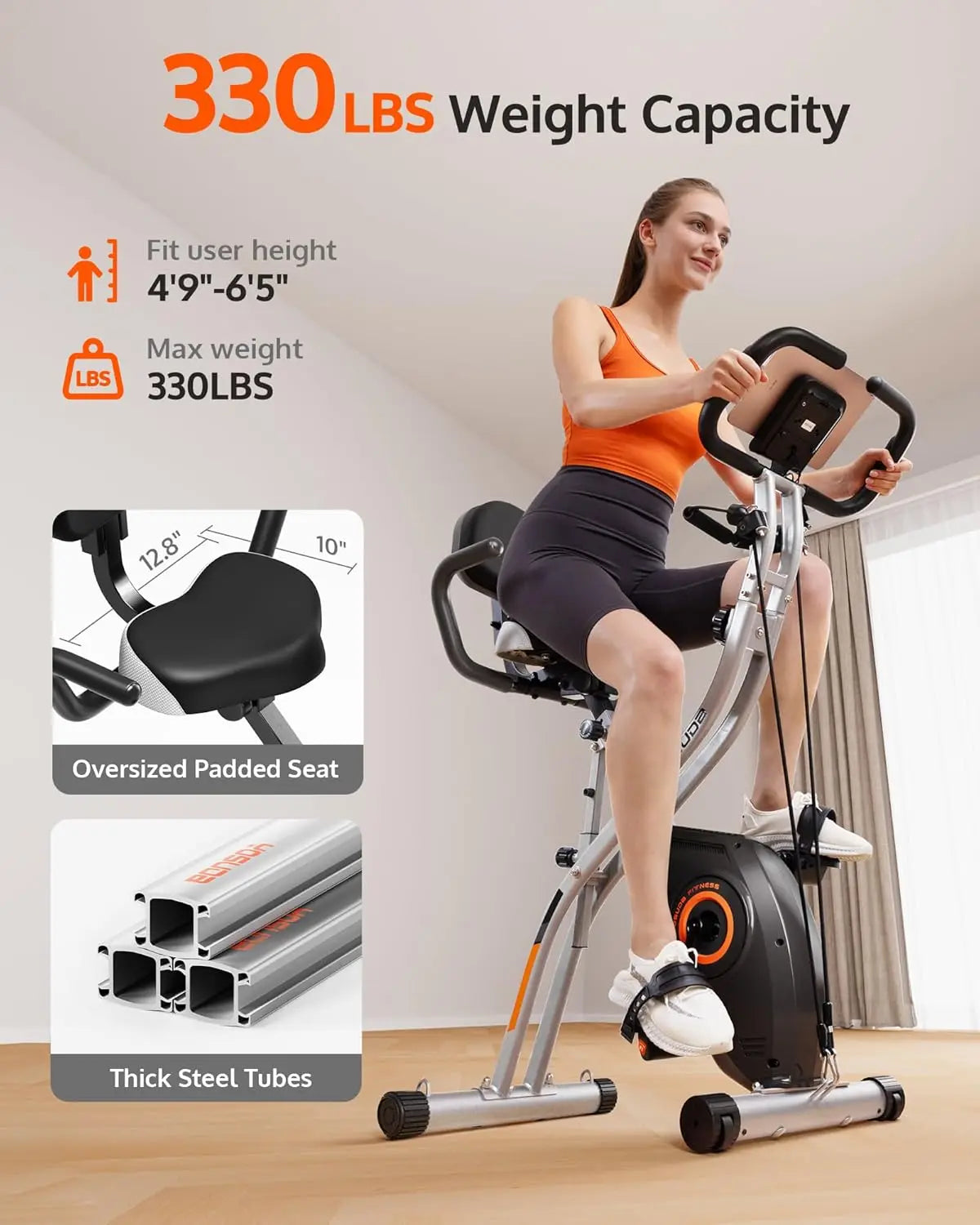 Folding Exercise Bike  Workout