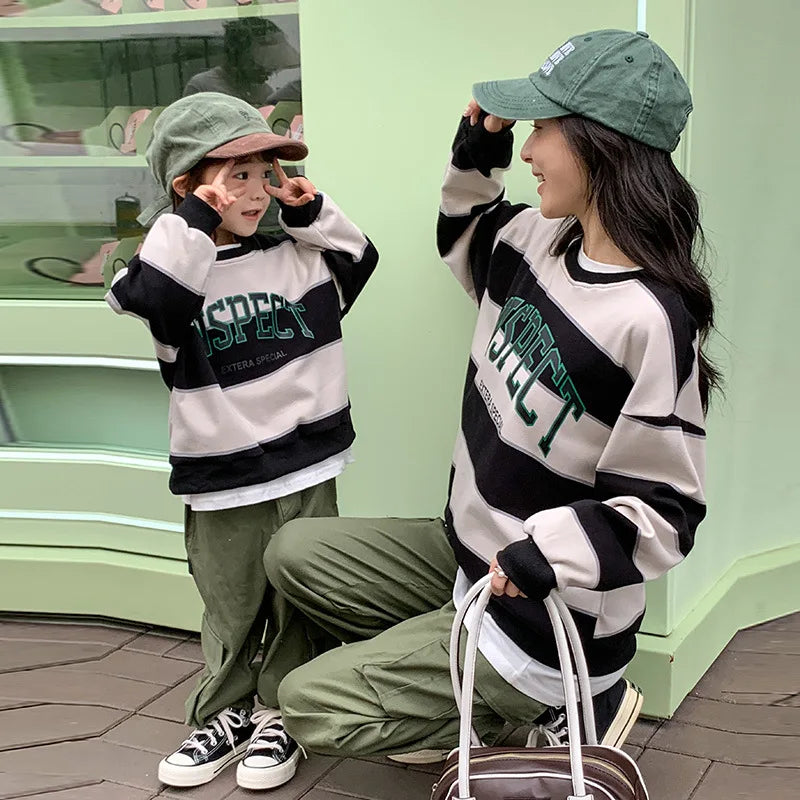 Matching Clothes Family Sweatshirt Cargo Pants