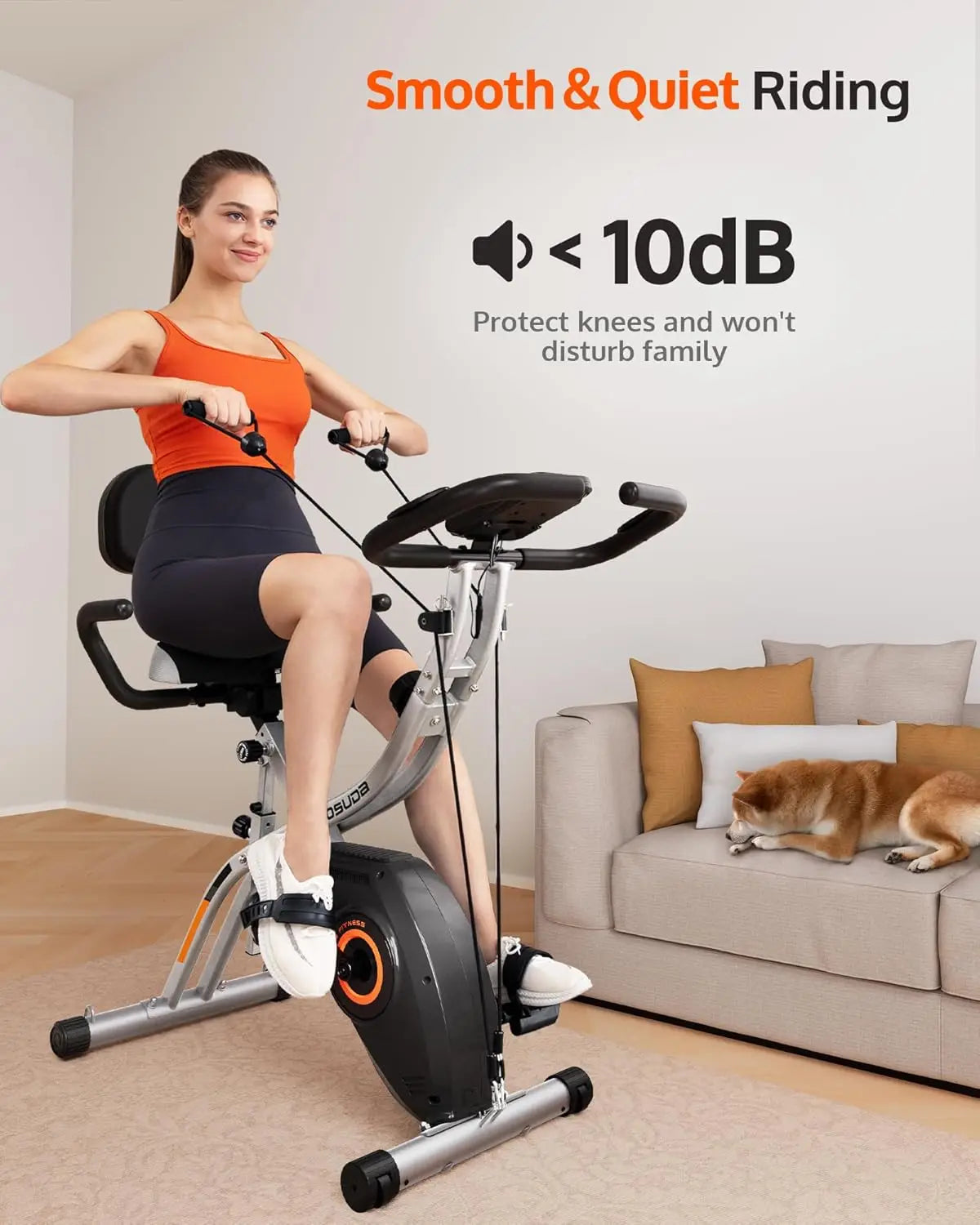 Folding Exercise Bike  Workout