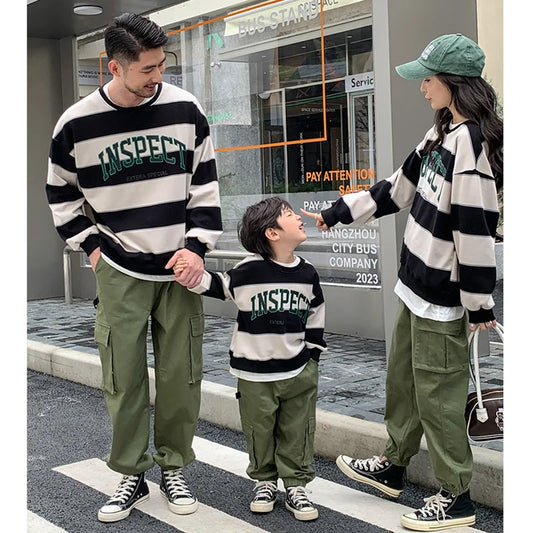 Matching Clothes Family Sweatshirt Cargo Pants