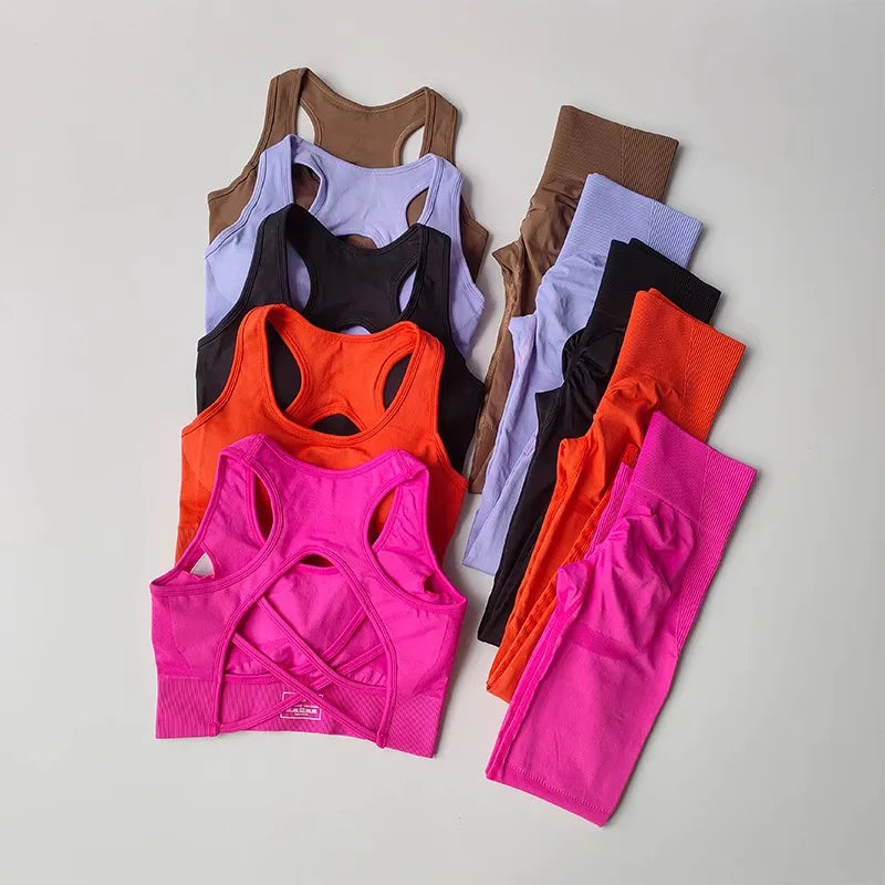 Sportswear Workout Sports Bra+High Waist Leggings