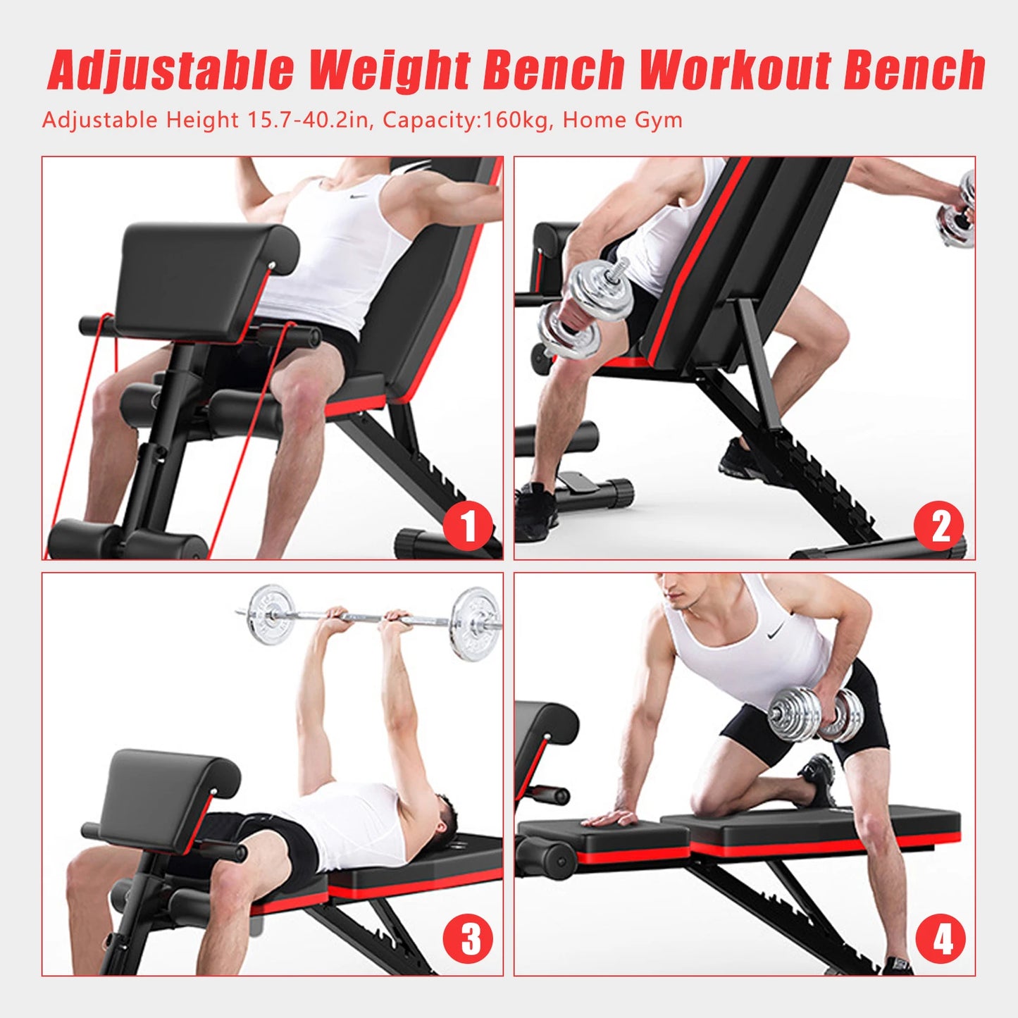 Adjustable Weight Bench Full Body Workout