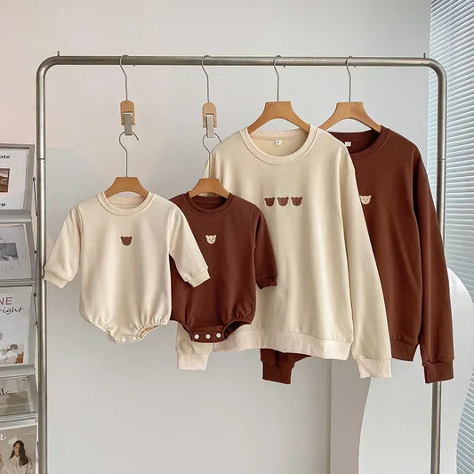 Family Matching Dad Mom and Daughter Son Clothing Bodysuit