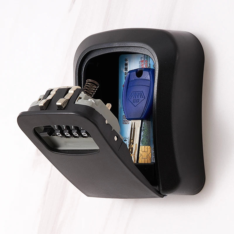 Metal Key Lock Box Outdoor Wall