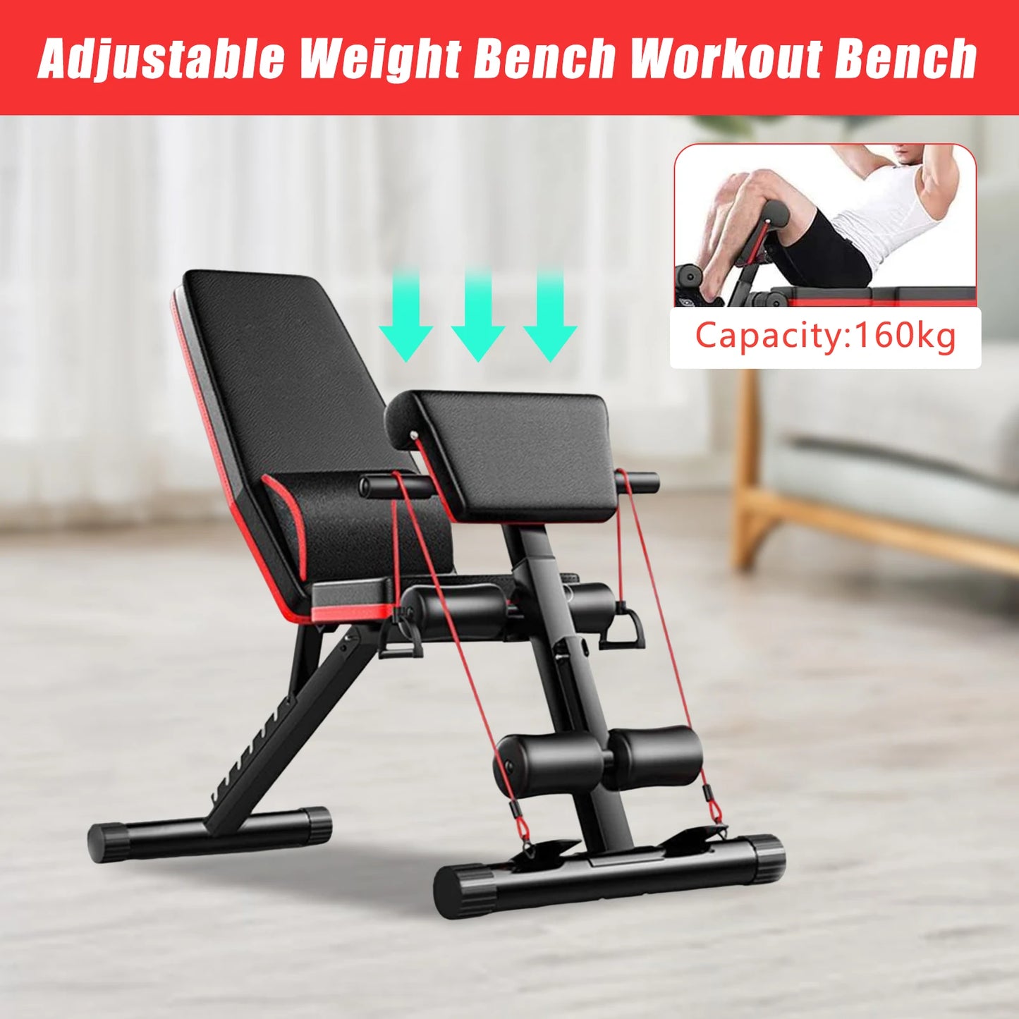 Adjustable Weight Bench Full Body Workout